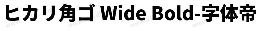 ヒカリ角ゴ Wide Bold字体转换